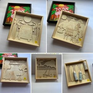 Bundle of 5 Wood frames To Paint diy with kids